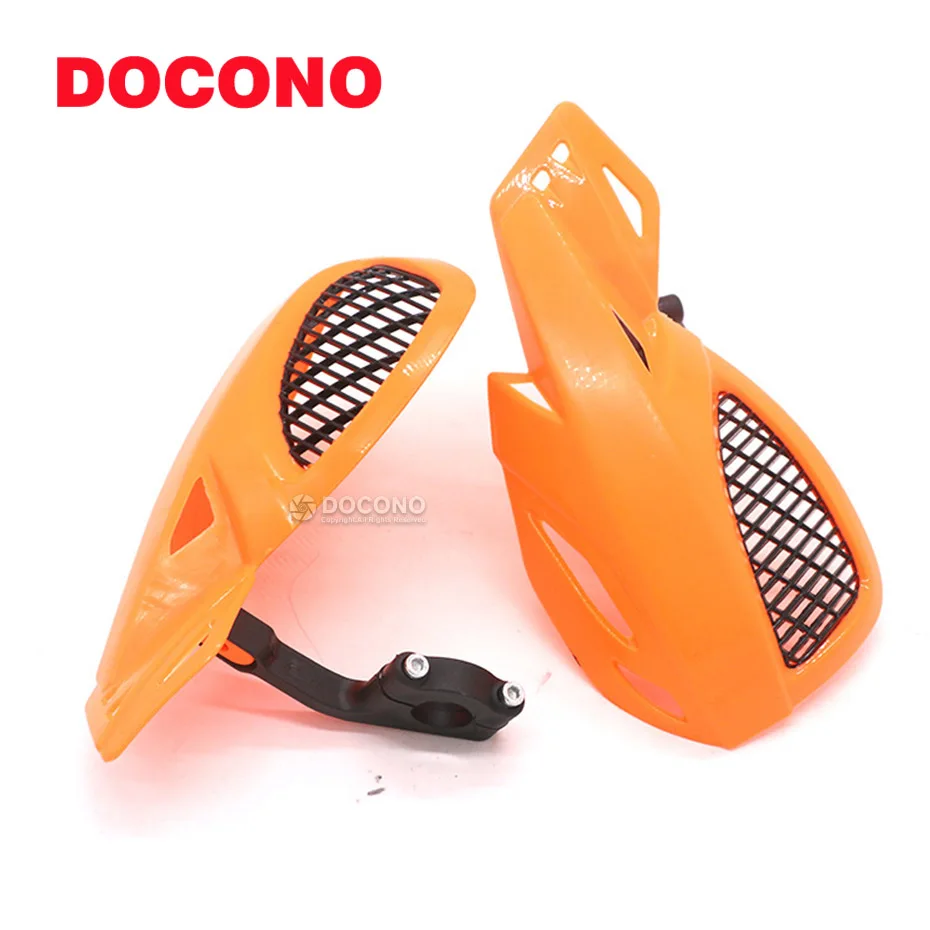 Orange 7/" 22 мм Handbars Handguards защита от падения защита рук Крышка для Honda Yamaha Suzuki Мотокросс на KTM грязь для питбайка, мотоцикла - Цвет: Orange