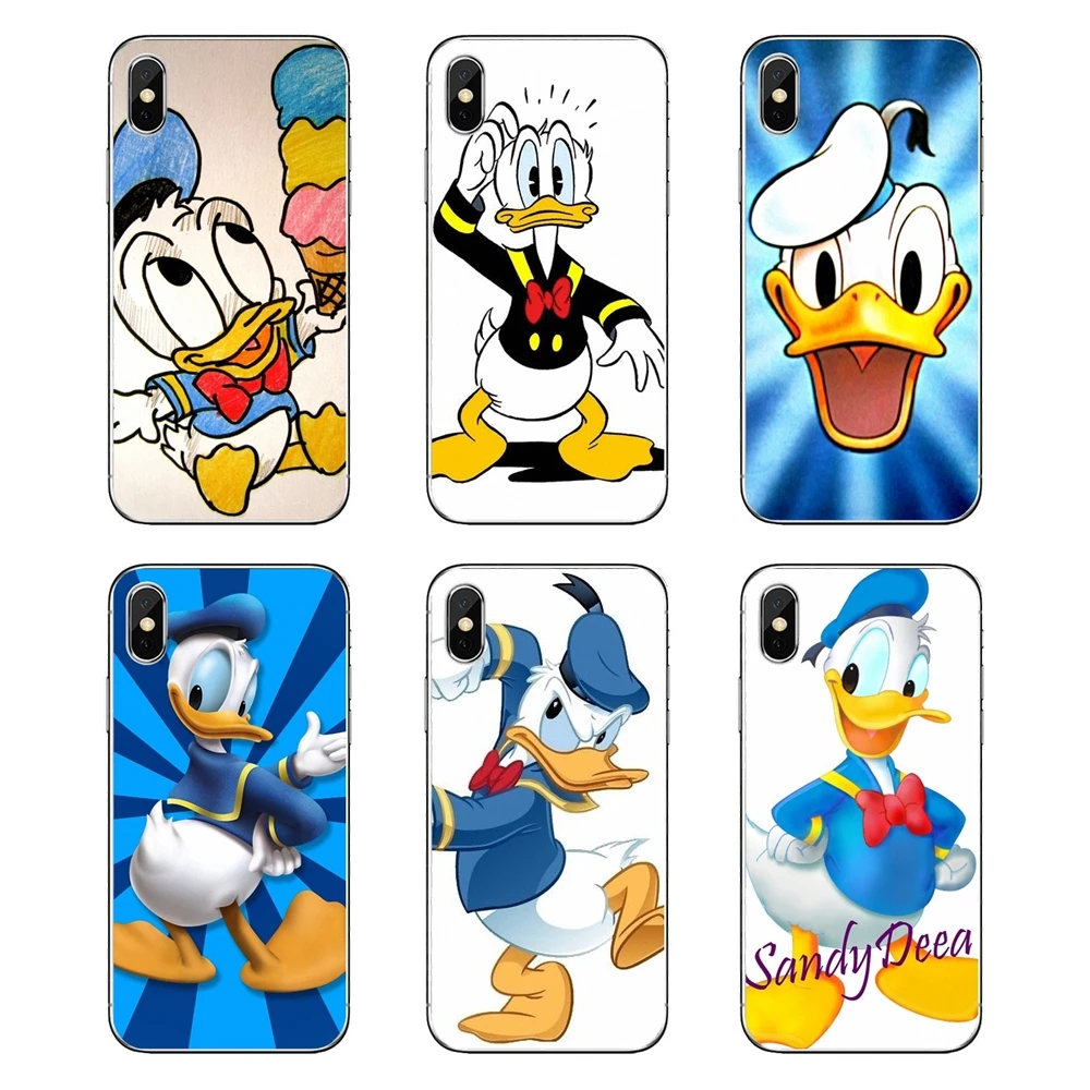 Мягкий прозрачный чехол с рисунком Дональда Дака для Samsung Galaxy Note 8 9 S9 S10 A8 A9 Star Lite Plus