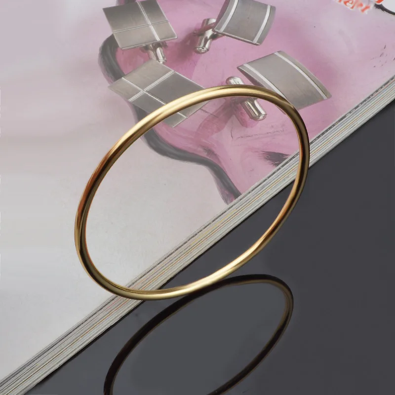 OMHXZJ Wholesale Personality Fashion OL Woman Girl Party Gift Silver Simple Thin 925 Sterling Cuff Bangle Bracelet BR151 | Украшения и
