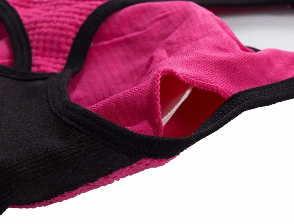Women Fitness Yoga Sports Bra For Running Gym Padded Wirefree Shakeproof Underwear Push Up Seamless Front Zipper Top | Спорт и