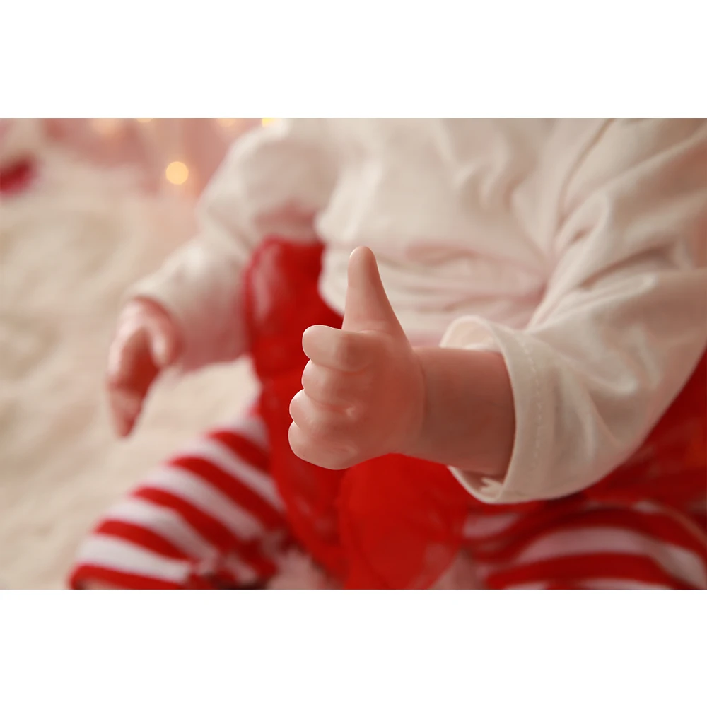 IVITA DS1806 49 см levensechte babypoppen кремния reborn baby Мягкая кукла девочка с нарисованными ногтями посаженные волосы игрушки для детей