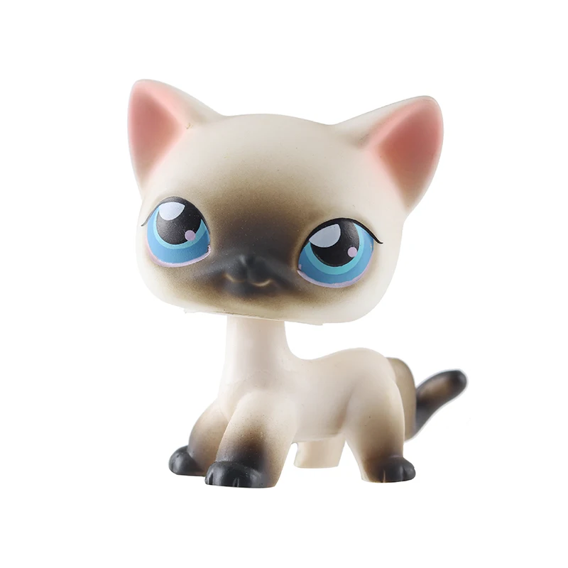 Коллекция милых персонажей серии pet shop коллекция экшн 5 6 см розовые и белые кошки