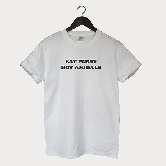 Футболка с карманами eat pussy not animals vegan унисекс большие размеры и Color F013|Футболки| |