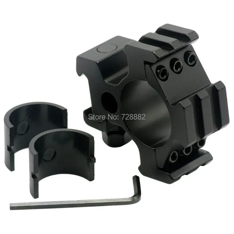 Тактический фонарь с высокой посадкой Tri Rail рис креплением для Вивер 1 &quot25/30 мм