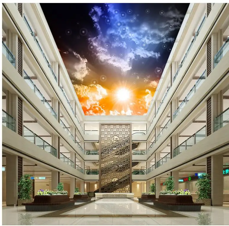 Фэнтези ночное небо светильник облако потолок обои для гостиная домашние