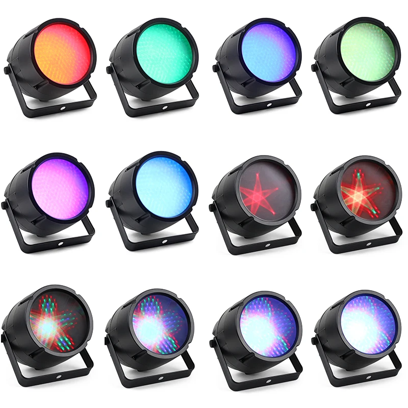 LED Magic Par Light with 169Pcs Lamp Bead SMD5050 RGB Remote Control Kaleidoscope for Effect Disco Party Holiday Home Decoration | Лампы и