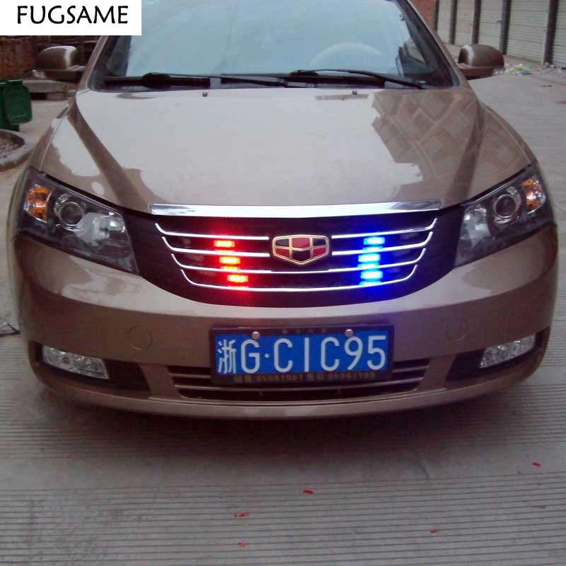Автомобильный Стробоскоп FUGSAME 12 В 18 светодиодов красный/синий с трехрежимным