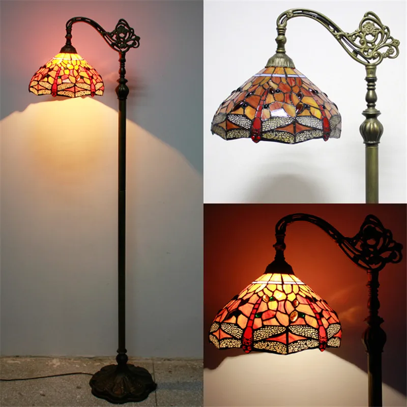 Витражная торшер FUMAT в винтажном стиле подставка для рыбалки барокко светильник