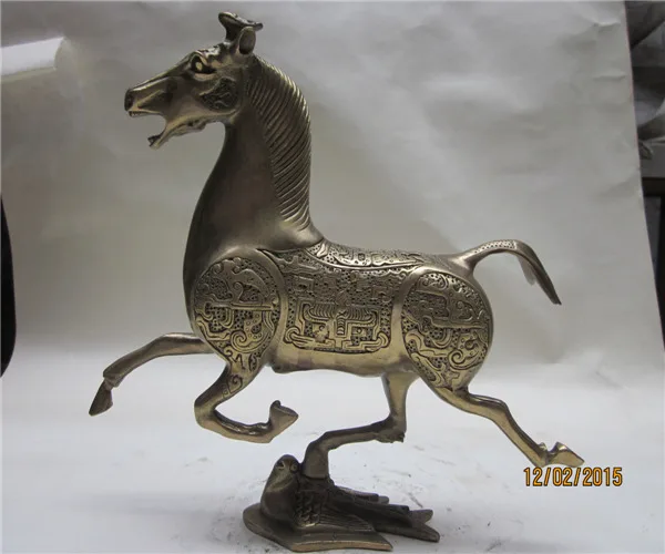 

bronze light copper horse riding Chebi decoration ornaments transportation Wang Yan Pegasus riding the cause of traderoom Art