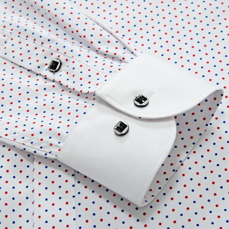 2019 новые дизайнерские рубашки в горошек с длинными рукавами модные повседневные