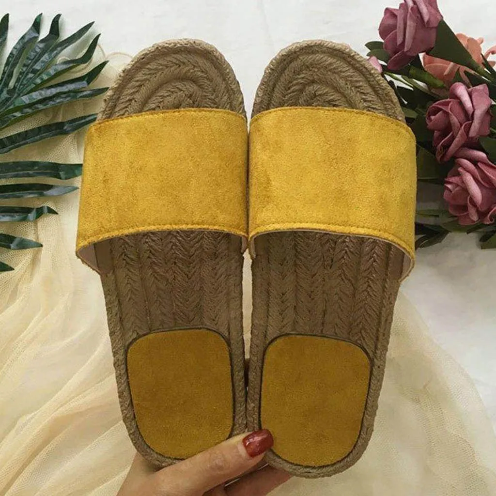 Женские летние римские шлепанцы SAGACE уличные этнические с пеньковой веревкой