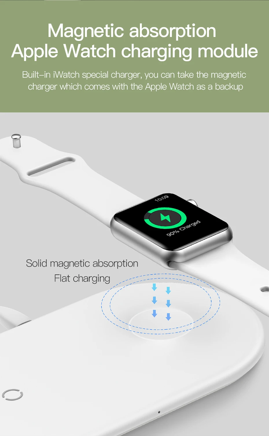 Baseus 2 в 1 QI Беспроводное зарядное устройство для iPhone X XS Max XR Apple Watch 4 3 2 Quick Charge 3,0 Беспроводная зарядная площадка быстрое зарядное устройство