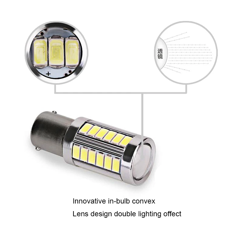 Автомобильный светодиодный фонарь BOAOSI 2x1156 P21W 5630 CREE Chip задний заднего хода для BMW