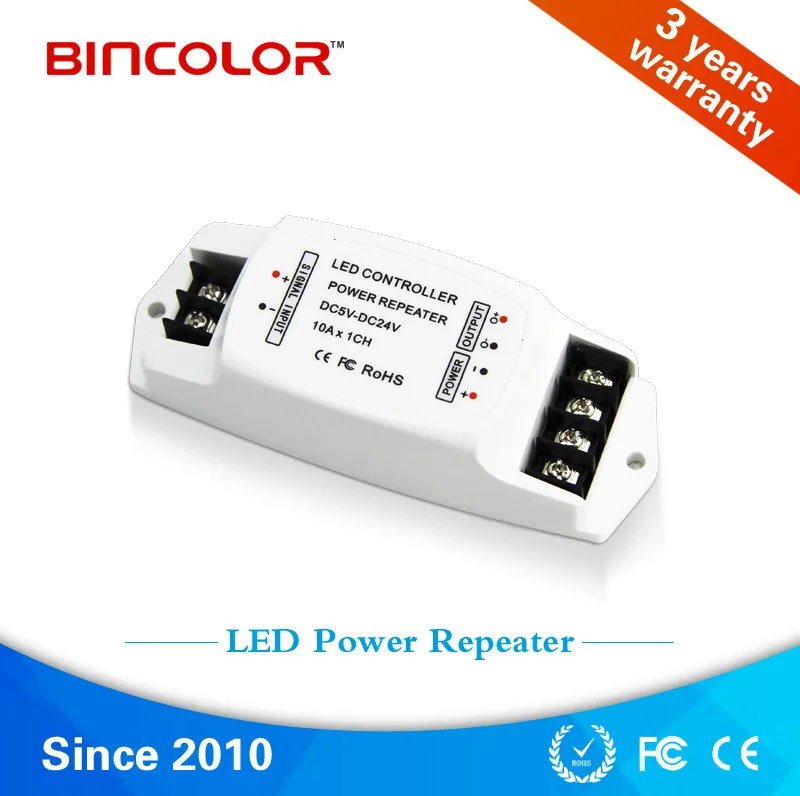 Bc-960-10a Мощность ampilier 10A * 1 канал LED повторитель Данных/LED моно усилитель