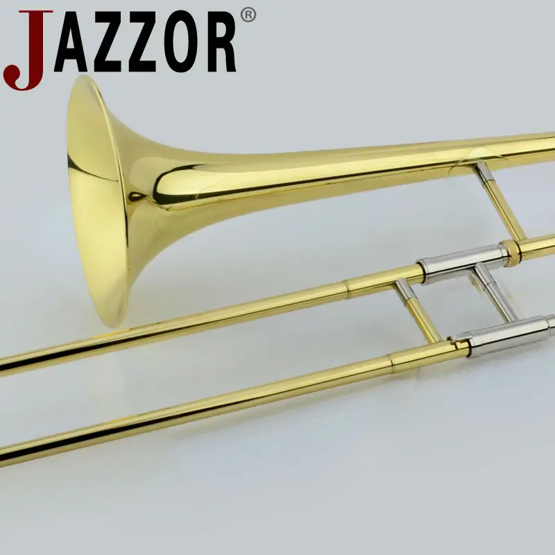 JAZZOR JBSL 700 высоко тромбон B плоский золотой лак латунный ветровые инструменты с