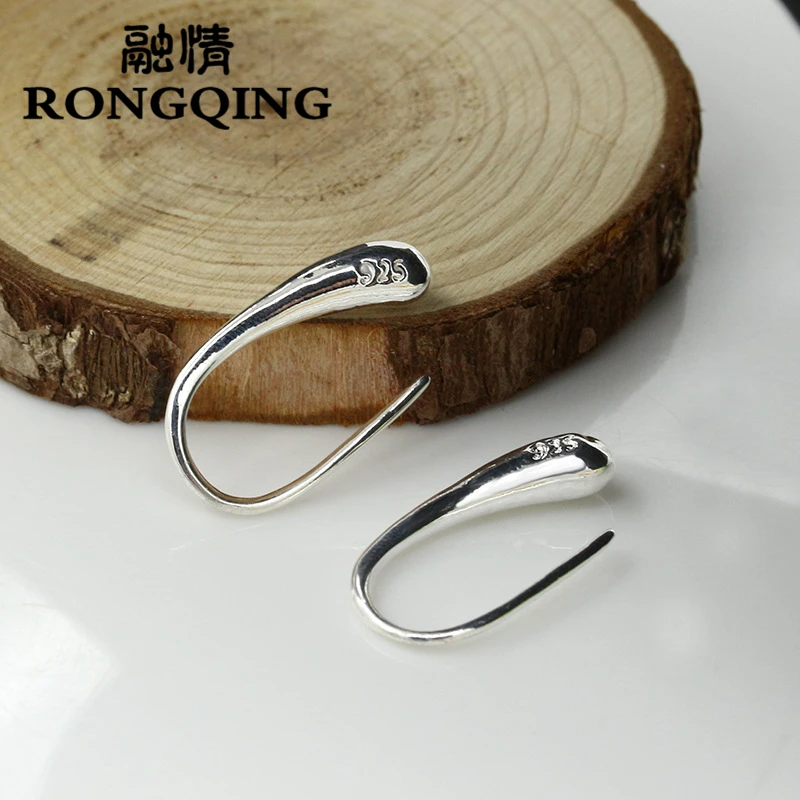Серьги в виде капель воды RONGQING 1 пара с серебряным покрытием подарок для сестер 2018