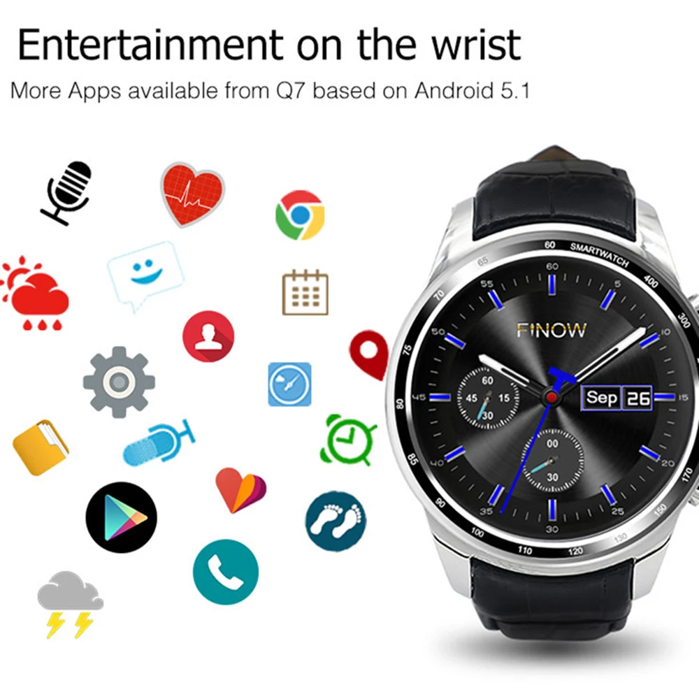 Новые умные часы для Android OS MTK6580 двухъядерный жизнь Водонепроницаемый Bluetooth 4 0 WI FI