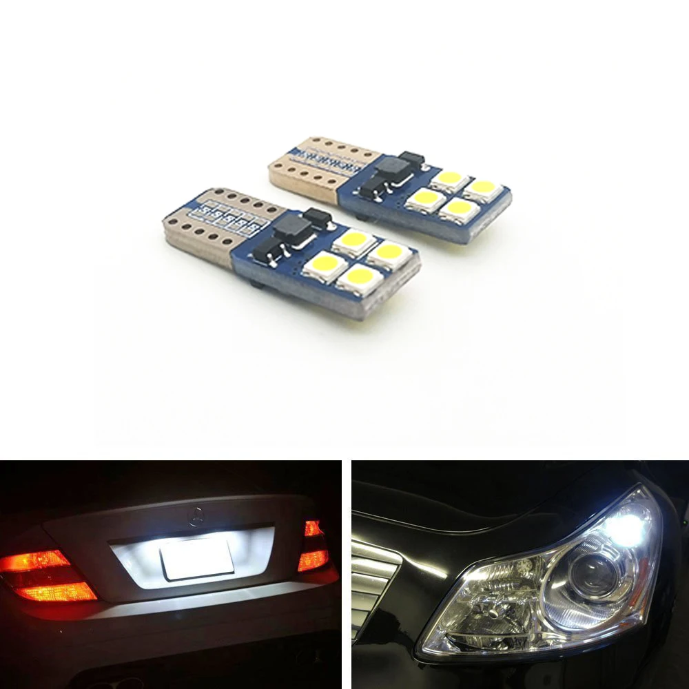 Welback супер яркие низкие мощности T10 W5W 8 SMD 3030 светодиодный лампы для салона