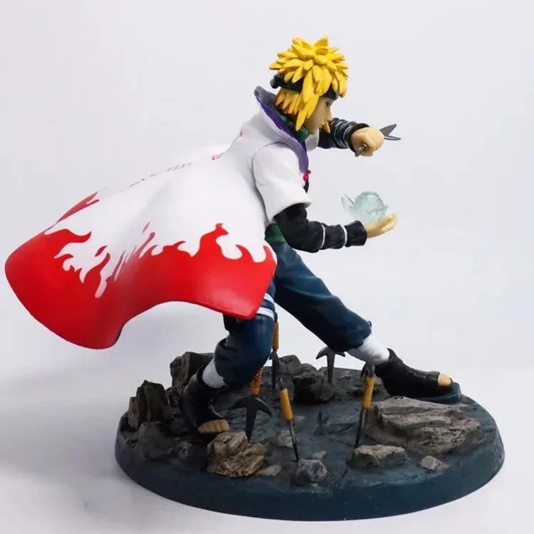 Аниме Япония Наруто Shippuden Yondaime Hokage намикадзэ Минато расенган ПВХ фигурка модель игрушки 22 см