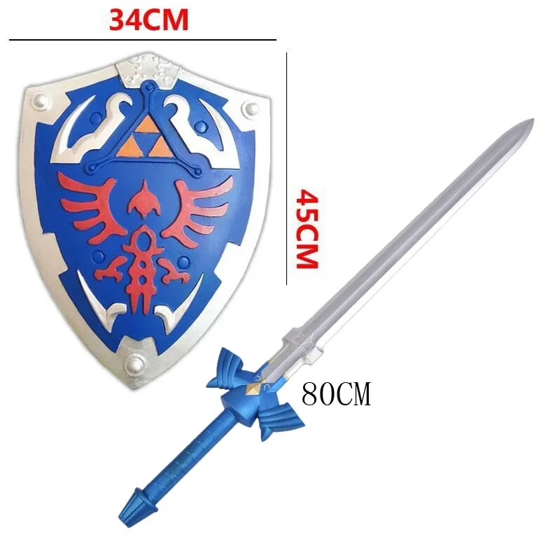 80 см небу щит ссылку 1:1 оружие Косплэй меч дети подарок ролевые игры Безопасность