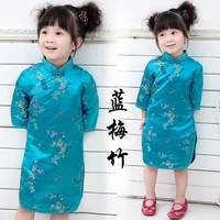 tang suit cheongsam girls dress for 2 12 years old baby clothes dresses kids 2022 summer classic style princess cotton cheap new
