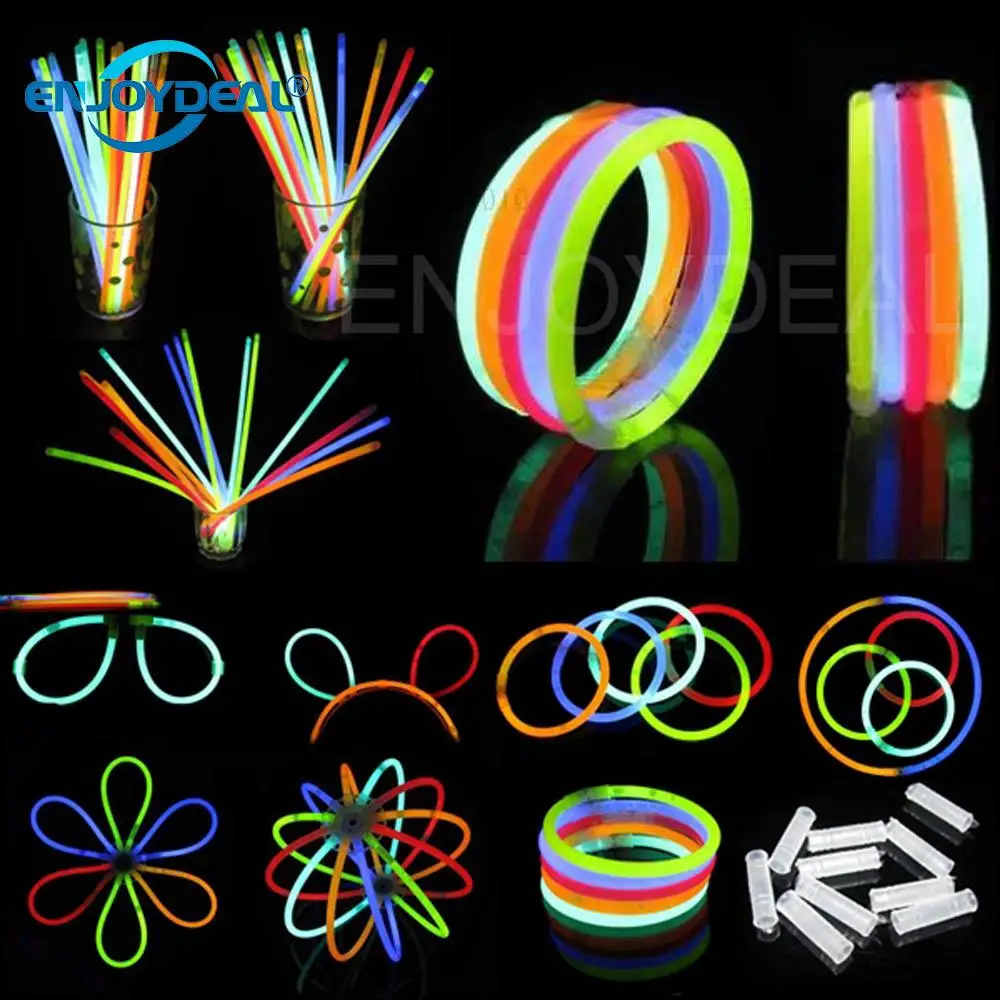 100 шт. разноцветные светящиеся палочки для вечерние Летов|party color|festival lightsconcert light |