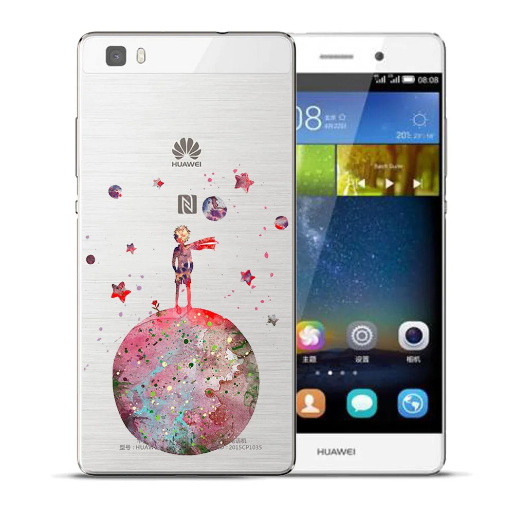 Мягкий ТПУ чехол The Little Prince Earth для Huawei P8 P9 P10 P20 Lite Plus Mate 10 Pro Y5 Y6 II Y3 Y7 2017 Honor 9 6X