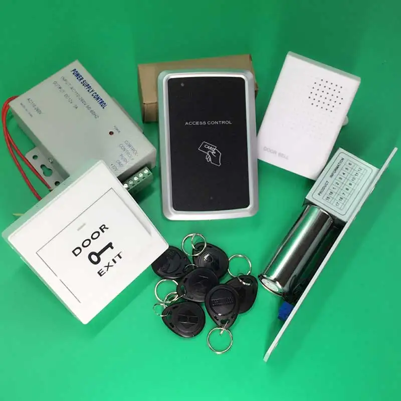 RFID Door Access Control System Kit Set Electric Bolt Lock + Power Supply Proximity Entry keypad | Безопасность и защита