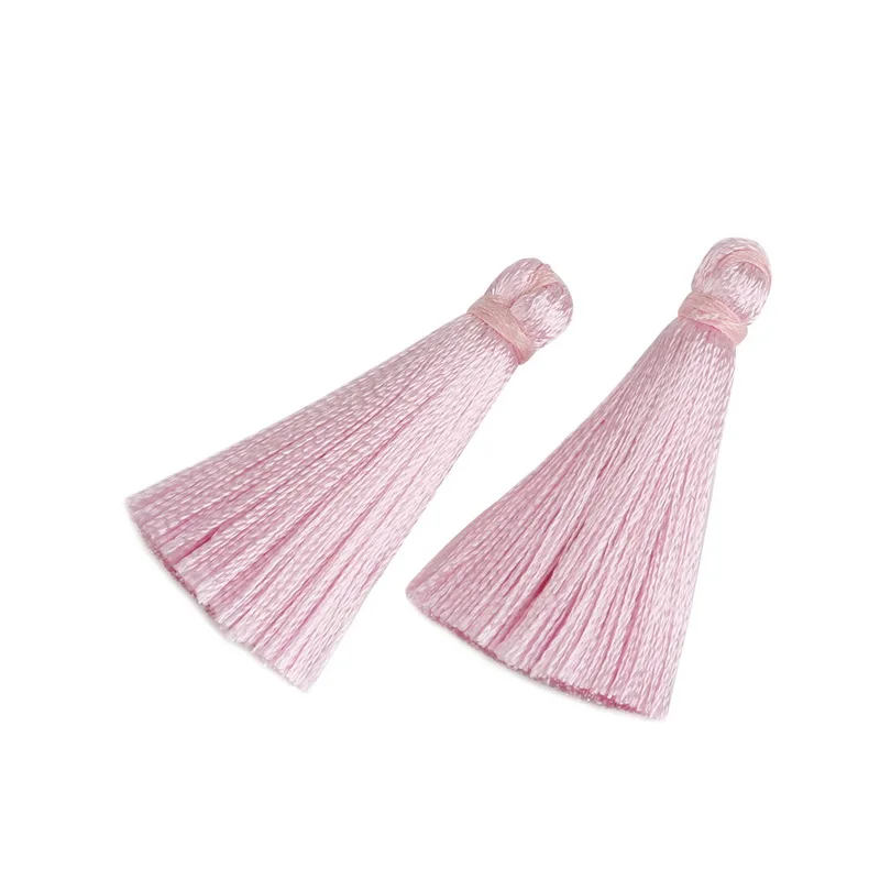 60pcs/lot 35mm Random Mixed Cotton Silk Tassels Earrings Charm Pendant Satin for DIY Jewelry Making Findings Materials | Украшения и
