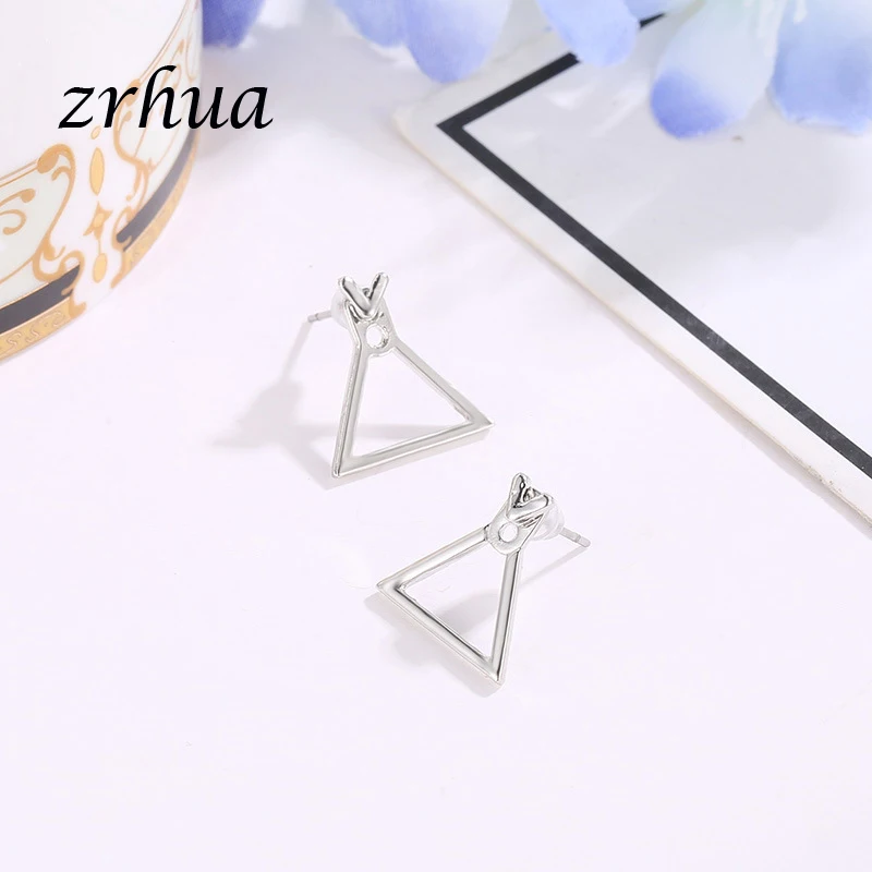 ZRHUA 2018 новые модные брендовые ювелирные изделия женские серьги-гвоздики для