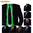 Галстук со светодиодный Ной подсветкой для косплея, маски для карнавала вечеринки