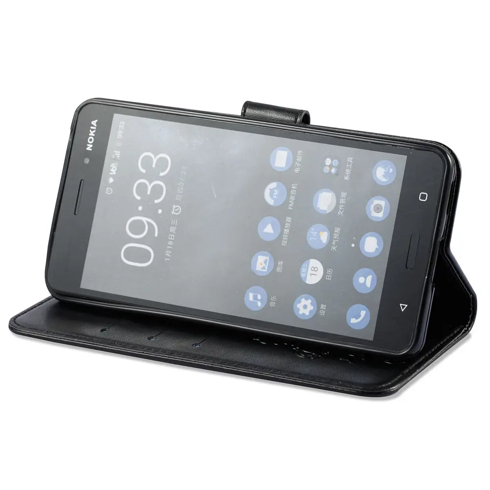 Чехол для Nokia 6 2017 TA 1033 1025 1021 Флип PU кожаный чехол кошелек Nokia6 чехлы