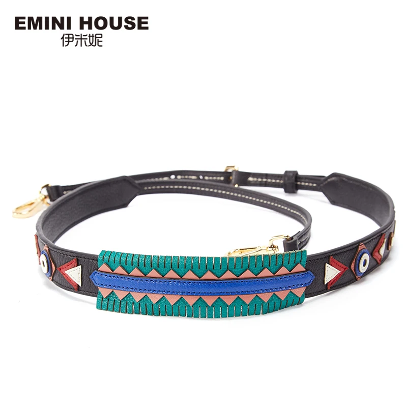 EMINI HOUSE Индийский стиль плечевой ремень оригинальный спилок женская сумка