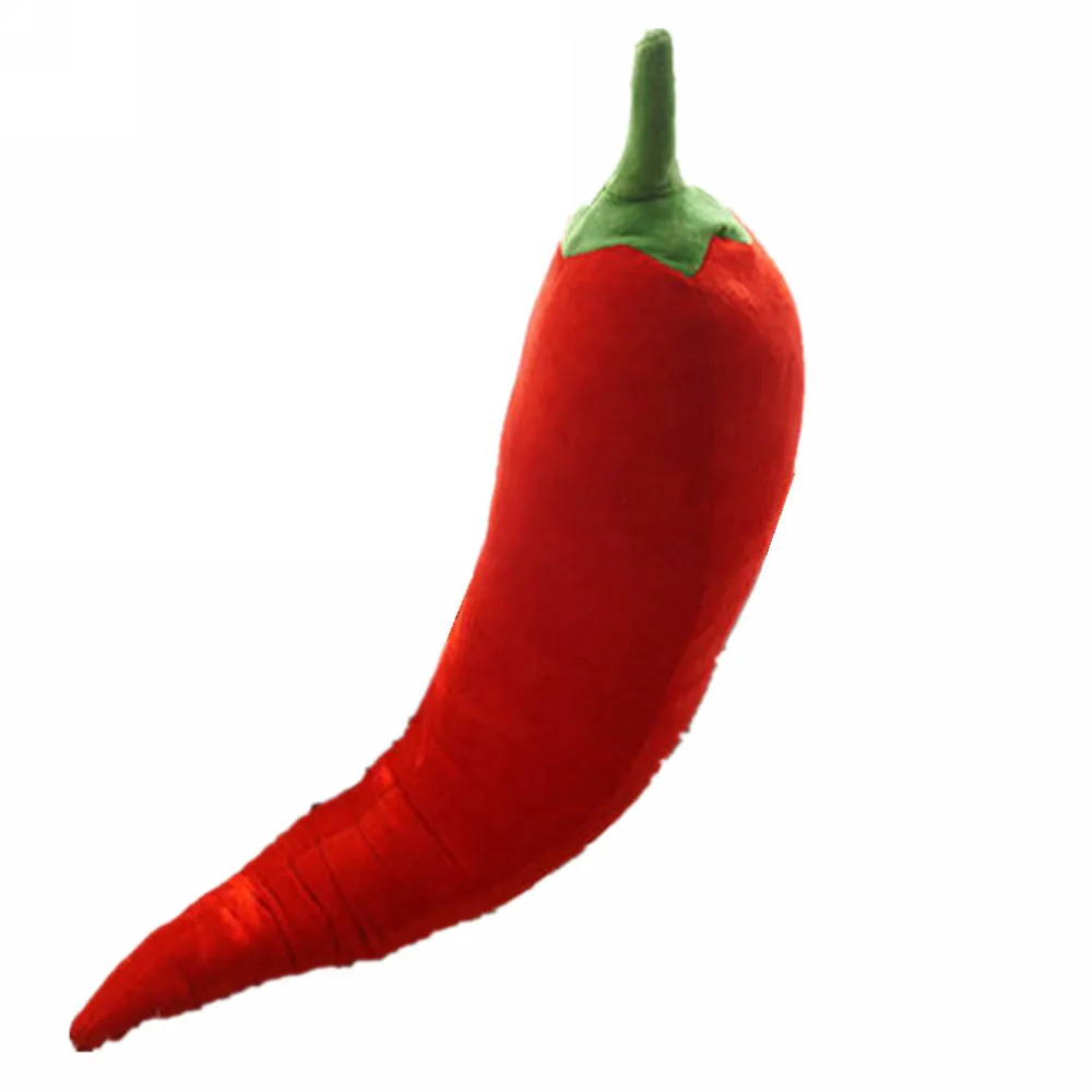 

Fancytrader 70cm Big Soft Red Beauty Chili Toy 28'' Giant Stuffed Hot Pepper Doll Pillow Eggplant Plush Toy Novelty Gift 2 Sizes