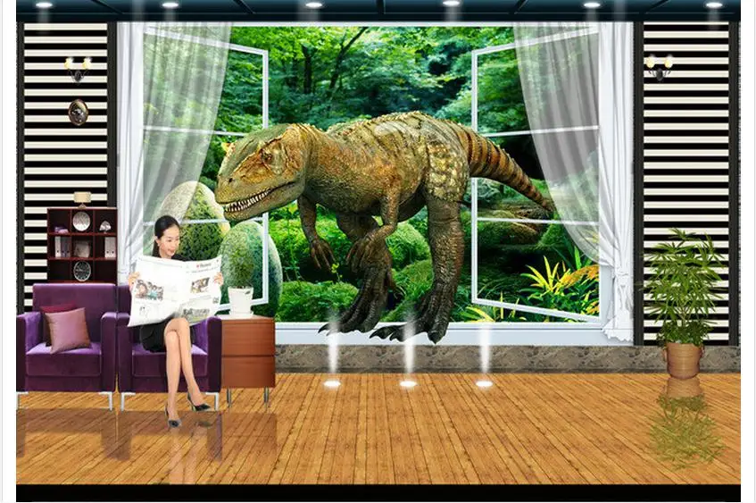 Пользовательские 3d обои Настенные с изображением фрески реалистичные