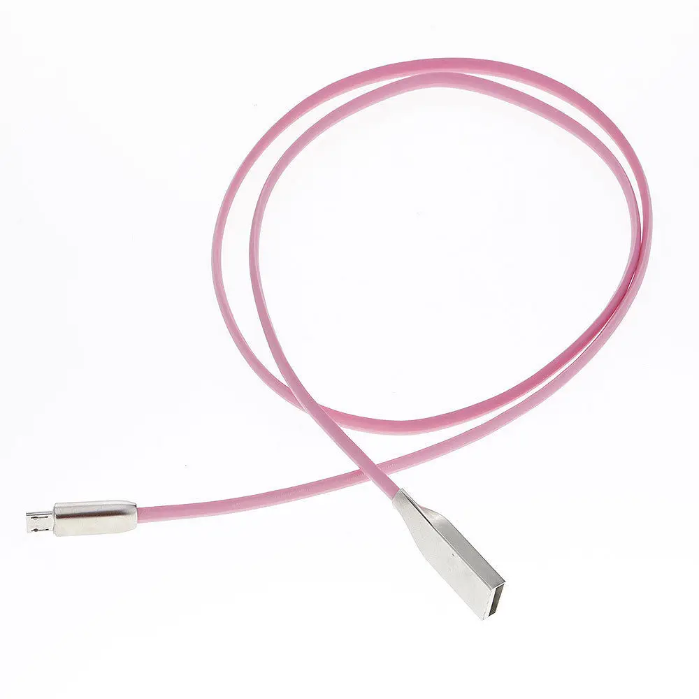 100 шт./лот Прочный TPE провода Micro USB синхронизации данных Универсальный цинковый