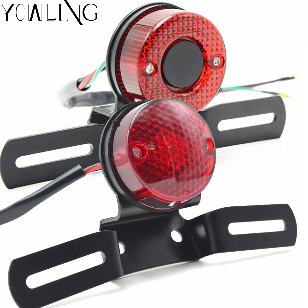 

LED Rear Tail Brake Stop Turn Signal Light Lamp License Plate Lights FOR Honda BMW Yamaha Suzuki Ducati Benelli Aprilia
