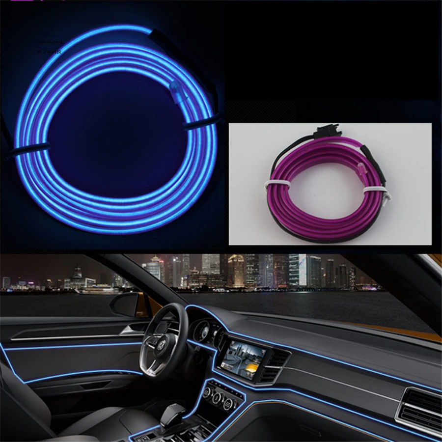 JingXiangFeng 1 5 м атмосферные лампы Автомобильный интерьерный светильник окружающая