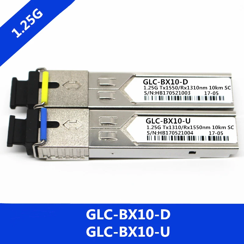 1 пара для Cisco GLC-BX-D/U BIDI SC SFP оптический модуль SMF 25 ГБ/сек. Tx1310nm/Rx1550nm 10 км | Мобильные