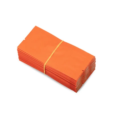 Orange 100 шт/партия 5-15 г красочные маленькие пакетики для чая с открытым верхом пакеты термогерметичные алюминиевые вакуумные пакеты из фольги пакеты для продуктов питания Упаковка для хранения - Цвет: Orange