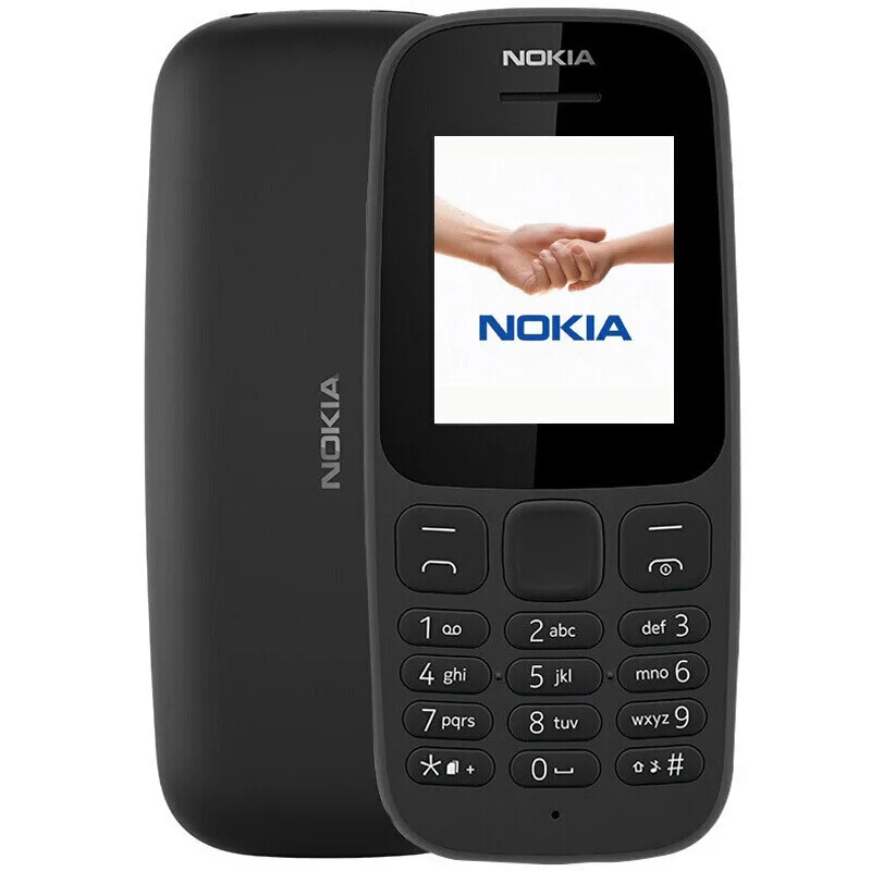 2017 Nokia 105 клавиатура TA 1010 одной сим GSM 1 8 дюймов 800 мАч фонарик английский новая