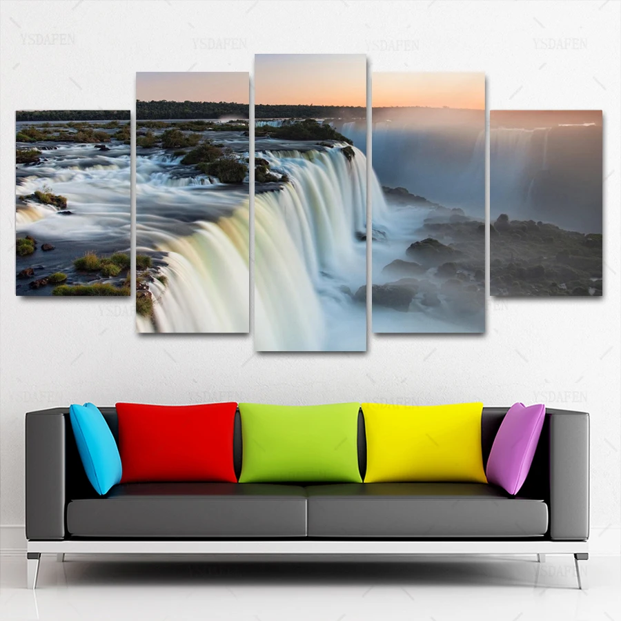 

HD print olieverf Film modulaire foto Scenery poster kind room decor woondecoratie 5 stks canvas art z378