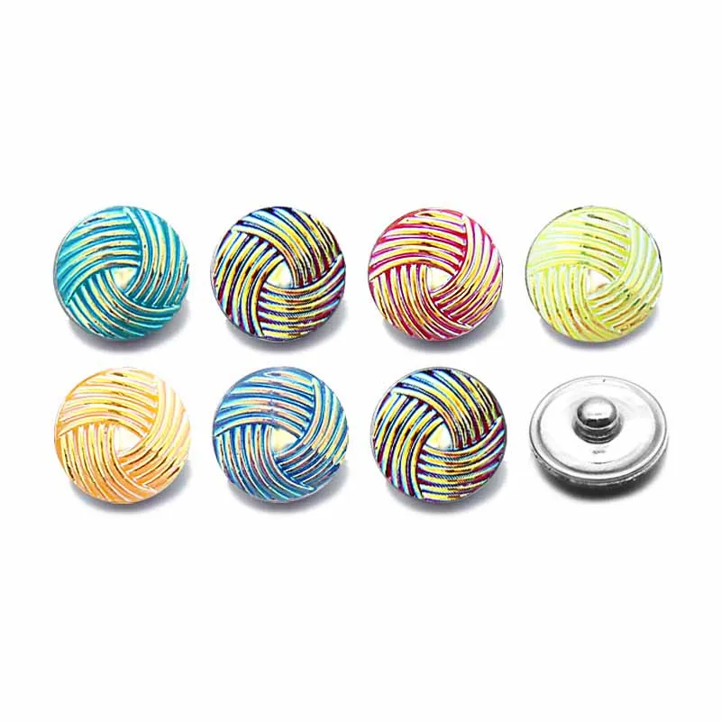 

Hot Silicone 18mm Acrylic Resin Uneven Resin Snap Button 014 Fit Charm Interchangeable Bracelets Jewelry For Women Accessories