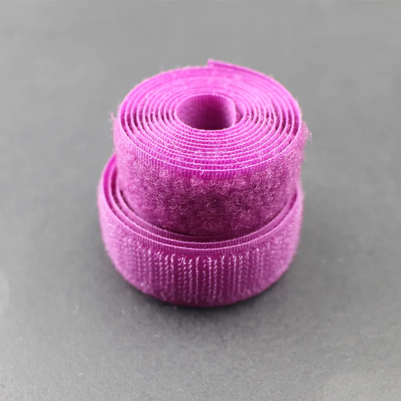 Dark purple 1 пара 100*2 см крючок и петля клейкая крепежная лента швейные инструменты полиэстер Волшебный стикер Adesivo двойной замок лента без клея - Цвет: Dark purple