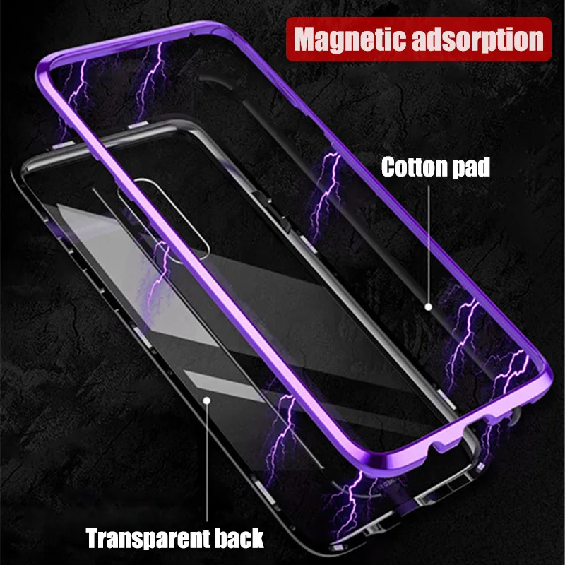 BFOLLOW Магнитный чехол для Samsung Galaxy S9/S9 Plus металлическая рамка + прозрачная задняя