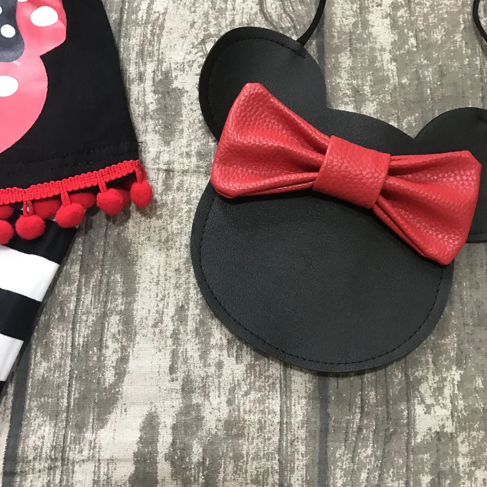 Новый Осень/Зима Одежда для маленьких девочек 3 предмета в комплекте шарф черный