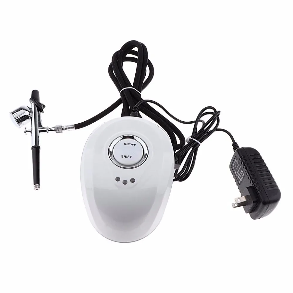 

Compressor face airbrush with double action compressor guns DIY tattoo model airbrush nail painting 3 speed mode Oxygen meter