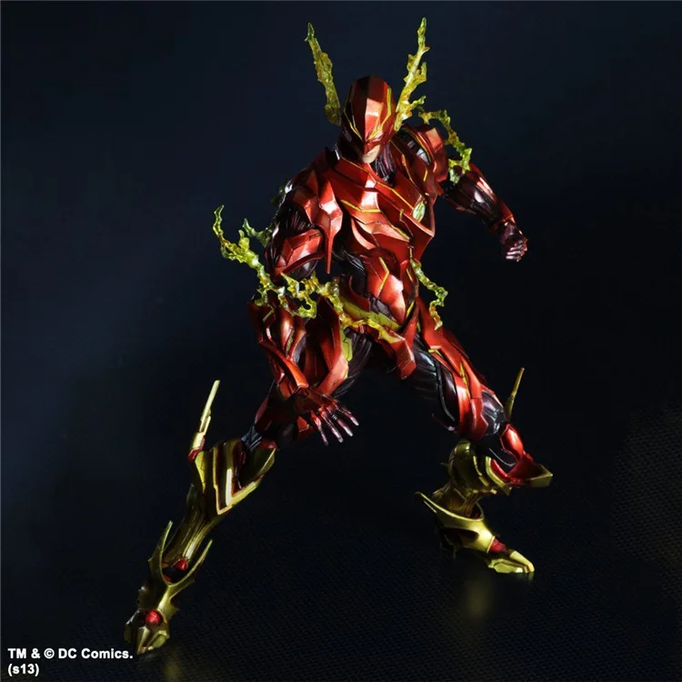 Флэш фигурка игра искусство Kai Justice League Барри Аллен ПВХ игрушка 25 см аниме модель
