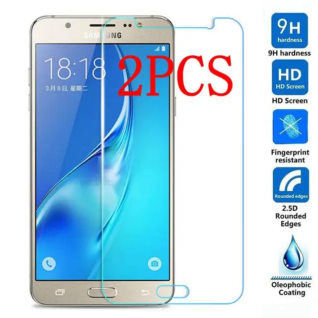 2 шт. закаленное стекло для Samsung Galaxy J7 защита экрана Защитная пленка J700 J700F J700H |