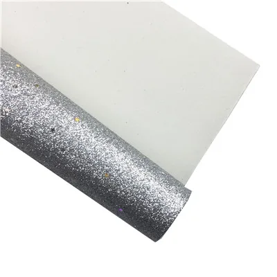 20*30 см Блестки из искусственной синтетической кожи, ткань из искусственной кожи, листы из искусственной кожи, бант для волос, сделай сам, украшения, 1 штука - Цвет: sliver
